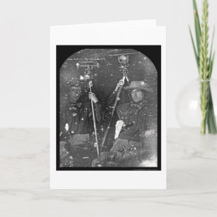 Two Surveyors Daguerreotype 1850 Card