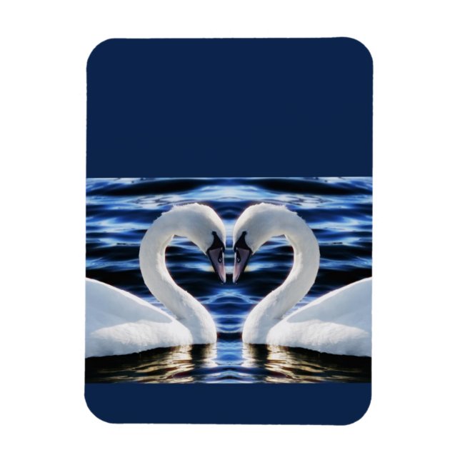 Two swans magnet (Vertical)