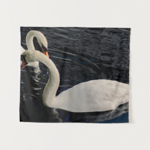 Two Swans on Lake Tapestry