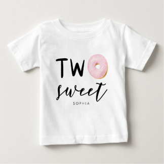 Two Sweet 2nd Birthday Doughnut Baby T-Shirt