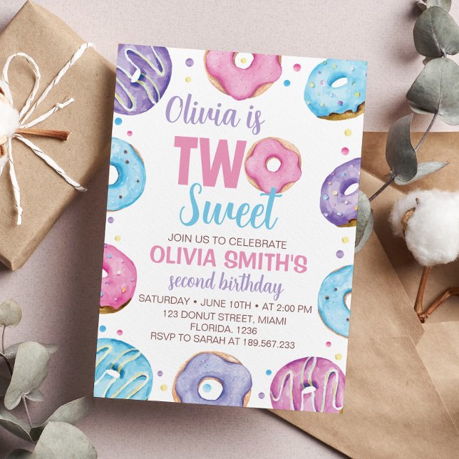 Two Sweet Birthday Invitation (Creator Uploaded)
