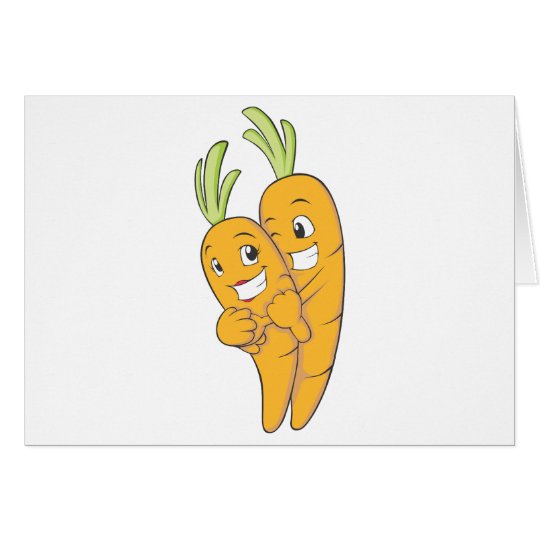 Two Sweet Carrot Lovers Card