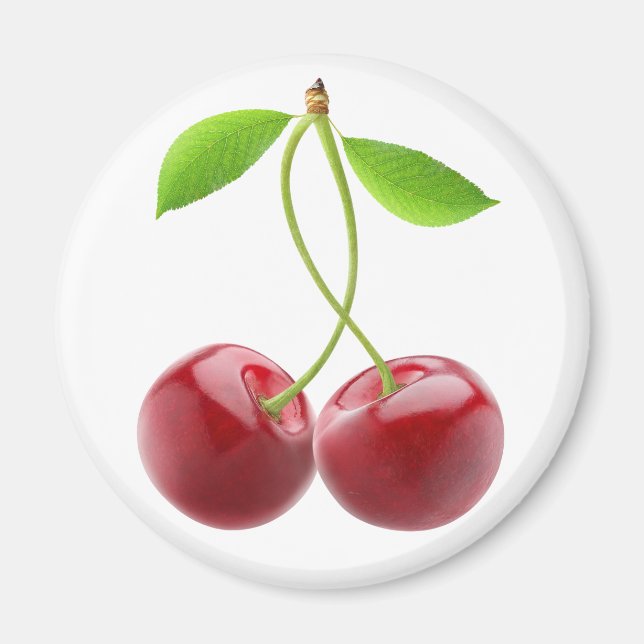 Two sweet cherries magnet (Front)