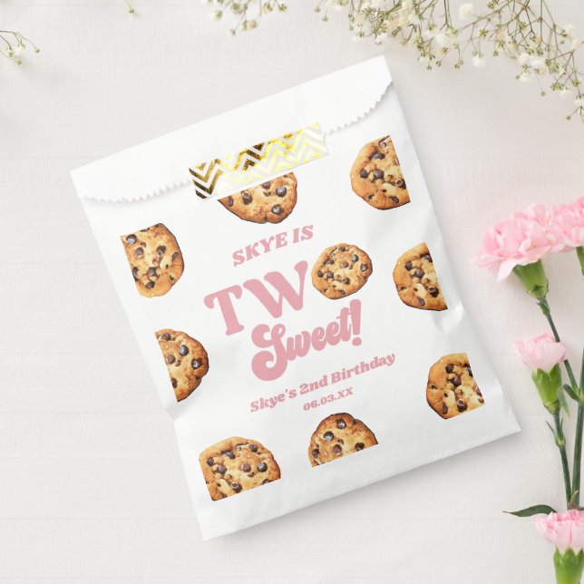 Two Sweet Cookies and Milk 2nd Birthday Party Favour Bags (Sealed)