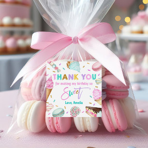 Two sweet dessert 2nd Birthday Favour Stickers