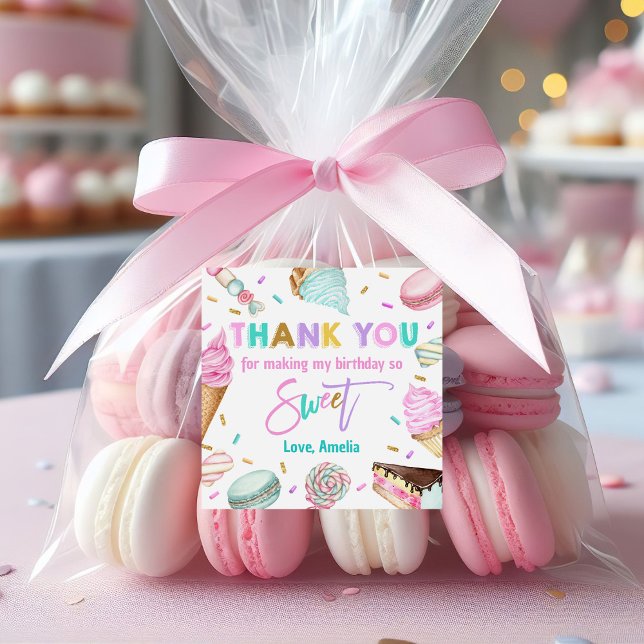 Two sweet dessert 2nd Birthday Favour Stickers (Creator Uploaded)