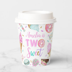 Two Sweet Dessert 2nd Birthday Paper Cups