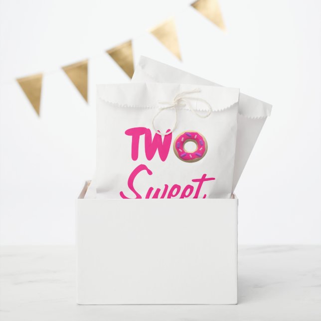 Two Sweet Doughnut 2nd Birthday Favour Bags (Party)