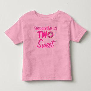 Two Sweet Doughnut 2nd Birthday Toddler T-shirt