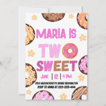 Two Sweet Doughnut girl's 2nd Birthday Party