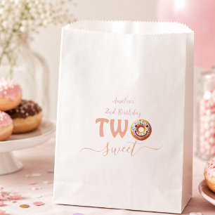 Two Sweet Doughnuts 2nd Birthday party Favour Bags