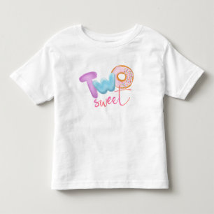 Two sweet Girl Doughnut Theme Cute  Baby Bodysuit