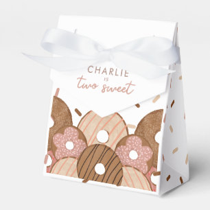Two Sweet Girls Doughnut Birthday Favour Box