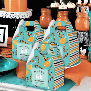 Two Sweet Halloween Candy Ghost Twins Birthday Favour Box