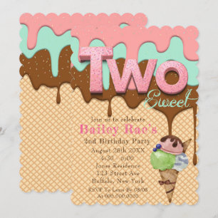 Two Sweet Ice Cream 2nd Birthday Party