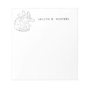 Two sweet kittens cuddling Personalised Notepad