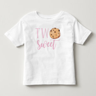 Two Sweet Pink Cookie Birthday Toddler T-Shirt