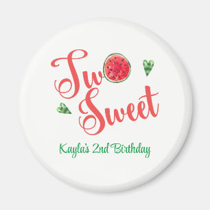 Two Sweet Second Birthday Magnet