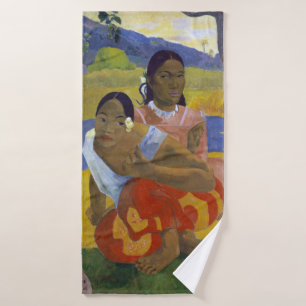 Two Tahitian Women, Gauguin Bath Towel