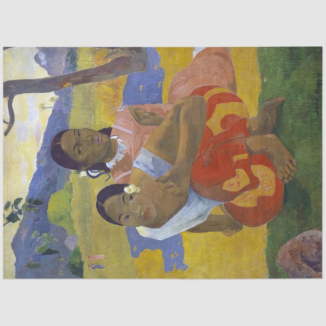 Two Tahitian Women, Gauguin Tissue Paper (Front)