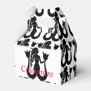  Two-Tail Mermaid Silhouette Thunder_Cove  Favour Box