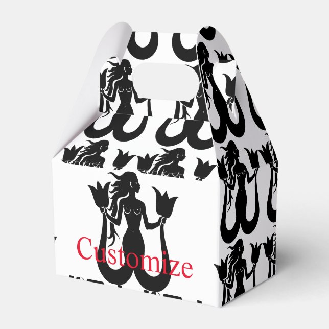  Two-Tail Mermaid Silhouette Thunder_Cove  Favour Box (Front Side)