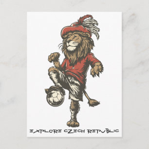 Two‑Tailed Lion Striker Holiday Postcard