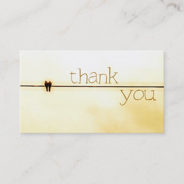 TWO - Thank You Business Card (Front)