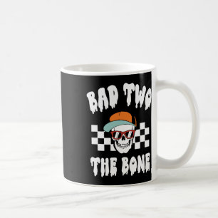 Two The Bone Funny 2nd Birthday Halloween Skeleton Coffee Mug