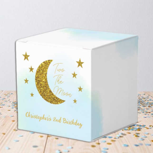 Two The Moon 2nd Birthday Favour Boxes (Creator Uploaded)