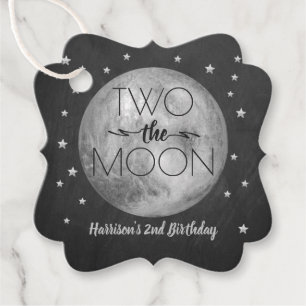 Two The Moon 2nd Birthday Favour Tags
