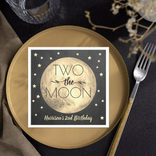Two The Moon 2nd Birthday Napkins