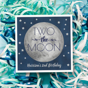 Two The Moon 2nd Birthday Napkins