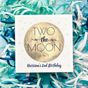 Two The Moon 2nd Birthday Napkins