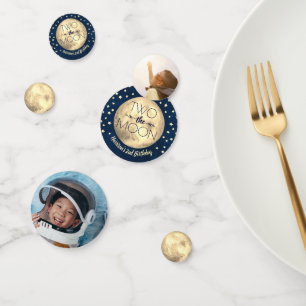 Two The Moon 2nd Birthday Party Photo Confetti