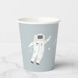 Two The Moon Astronaut Space Party Paper Cups