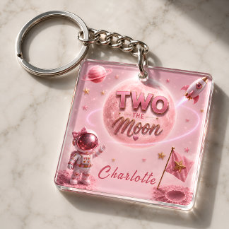 Two The Moon Birthday Key Ring