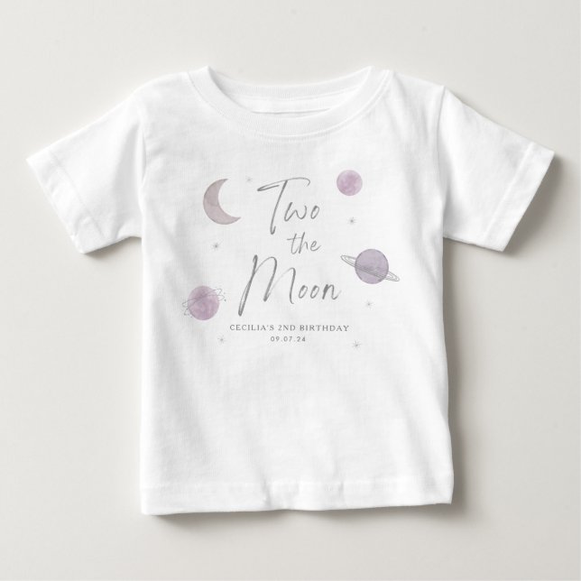 Two the Moon Birthday Shirt (Front)