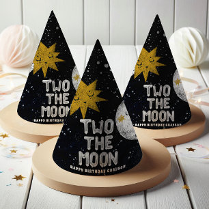 Two the Moon Kids Birthday Party Hat