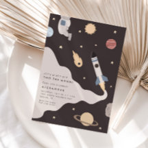 Two the Moon Kids Outer Space Birthday 