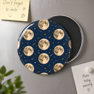Two The Moon Magnet Space Birthday Party Favour