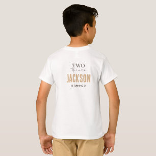 Two The Moon   Modern Space 2nd Birthday Décor T-Shirt