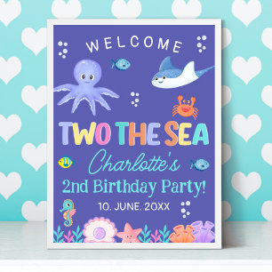 TWO the SEA Party – Ocean Girl Birthday Decor
