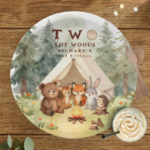 Two the Woods Happy Camper 2nd Birthday