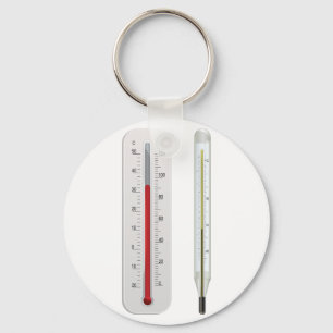 Two Thermometers Keychain