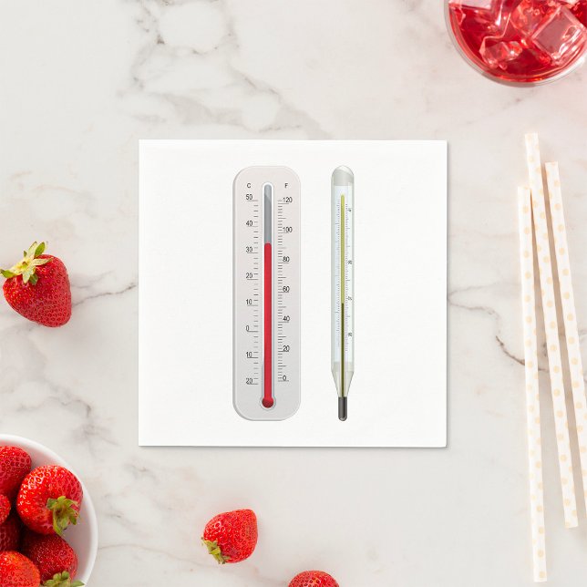 Two Thermometers Paper Napkins (Creator Uploaded)