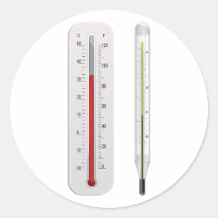 Two Thermometers Stickers