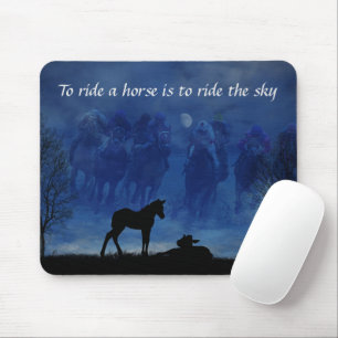 Two Thoroughbred Racehorse Foals Mouse Pad