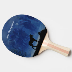Two Thoroughbred Racehorse Foals Ping Pong Paddle