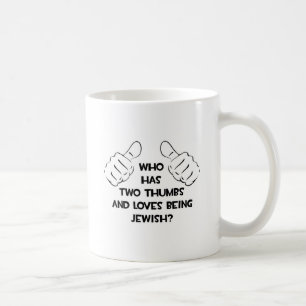 Two Thumbs .. Jewish Coffee Mug